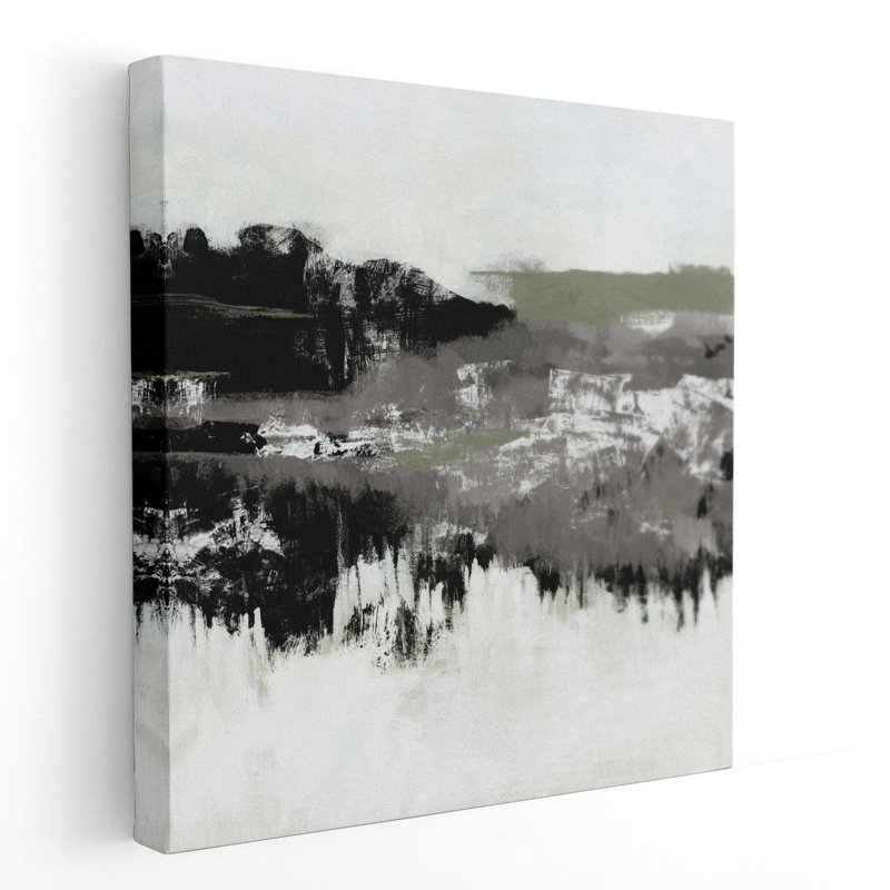 Charcoal Mist I - reproduction d'art sur toile, H 40 po x l 40 po