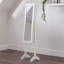 Ghayth Flat Freestanding Full Length Mirror with Shelves