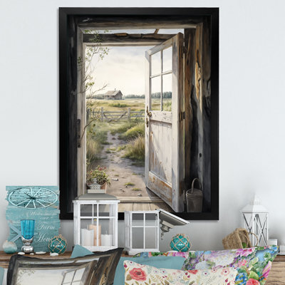 View from a Cottage Country Door I -  Print