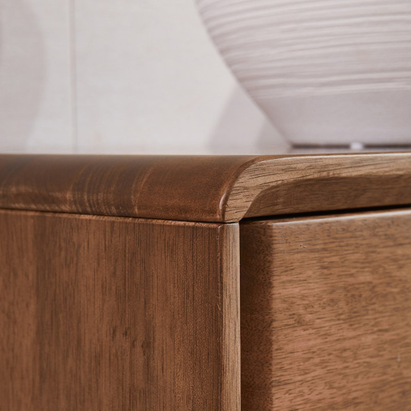 Meuble télé en bois de noyer noir, 78.74"