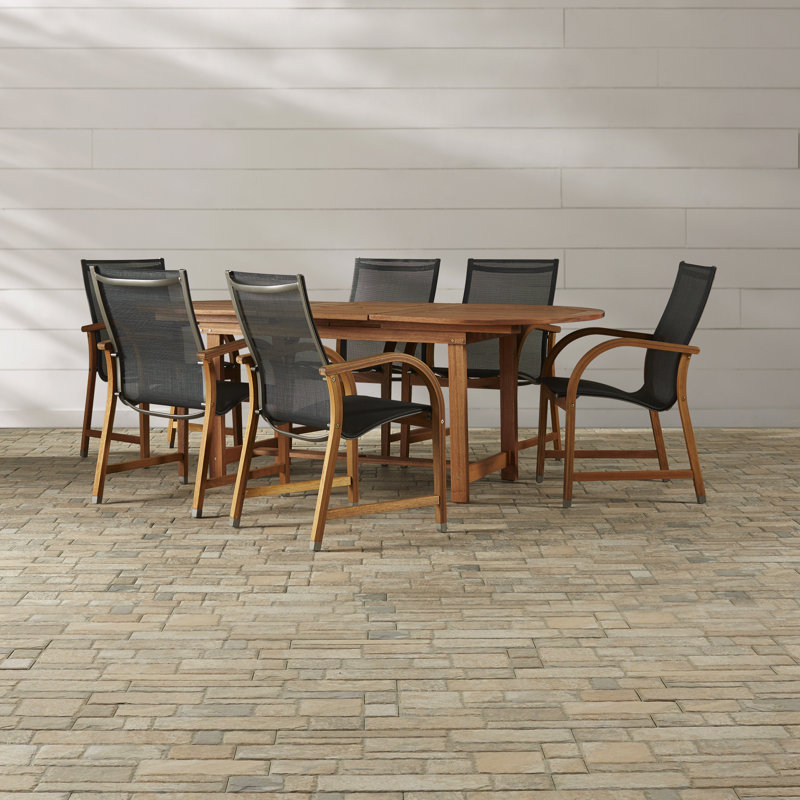 Anautica 6 - Person Patio Dining Set with Oval Table