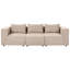 Modular Sofa 3 Seater Chandy Off-White Boucle-307749270