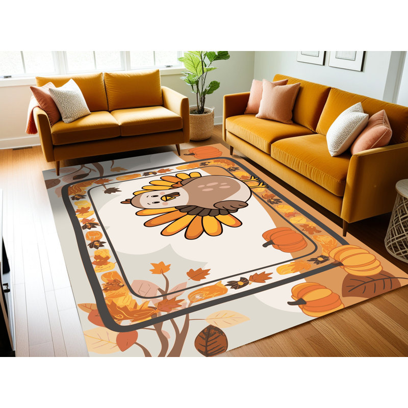 Tapis de Noël East Urban Home, Rectangulaire 8 pi x 10 pi