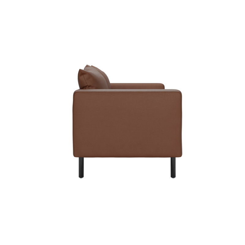 Essential Loveseat, Terra Cactus Leather / Metal, Metal