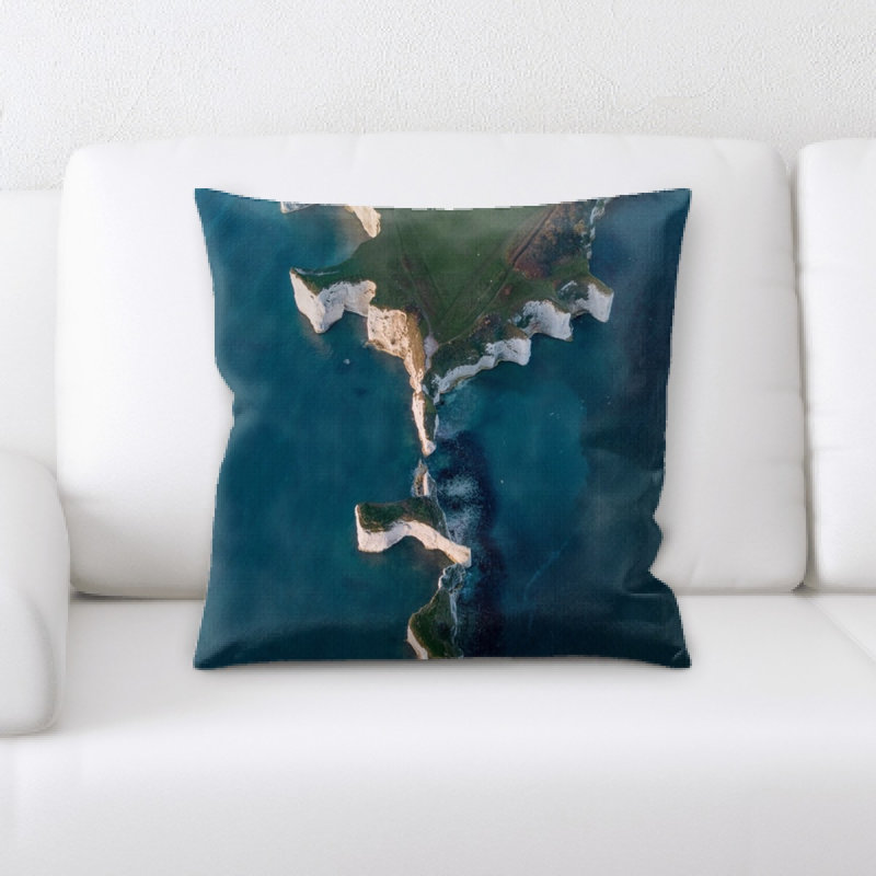 Microsuede Reversible Throw Pillow