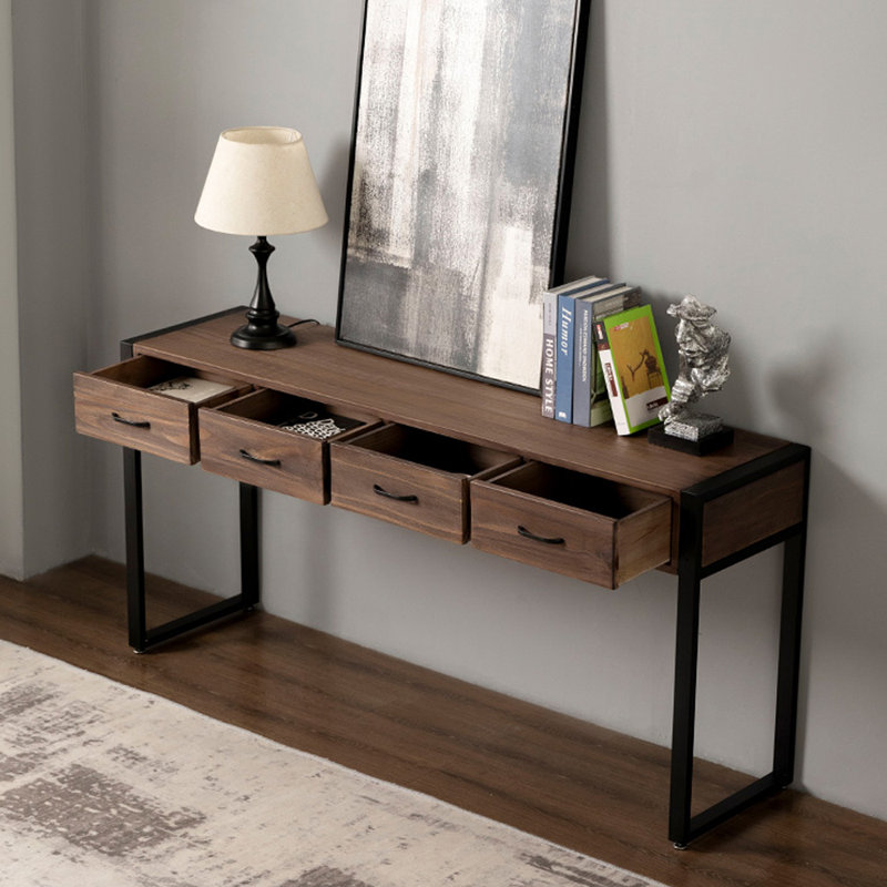 Console Retro, H 29,5 po x l 63 po x P 15,7 po