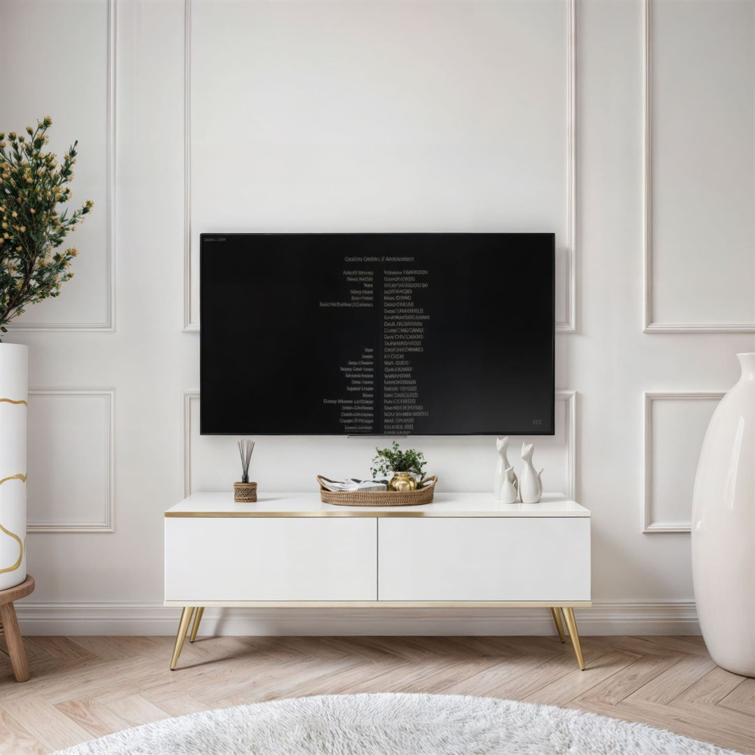OXFORD III TV Stand with Golden Legs