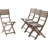 Wood Folding Chairs, 400 Lbs Load Capacity, Grey, Grey Finish, Weather-, Of 2