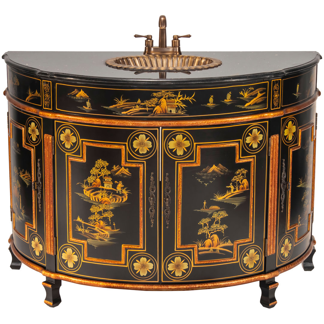 Acelino 48'' Single Bathroom Vanity with Granite Top Bloomsbury Market