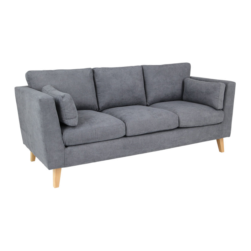 3 Seater Sofa & Chaise, Grey