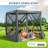 6FTx6FT Screen Room with Mosquito Netting, Hub Tent Instant Screened Canopy with Carrying Bag and Ground Stakes-105122749