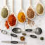 Stainless Steel Magnetic Measuring Spoons, 8 Piece Set With Leveller
