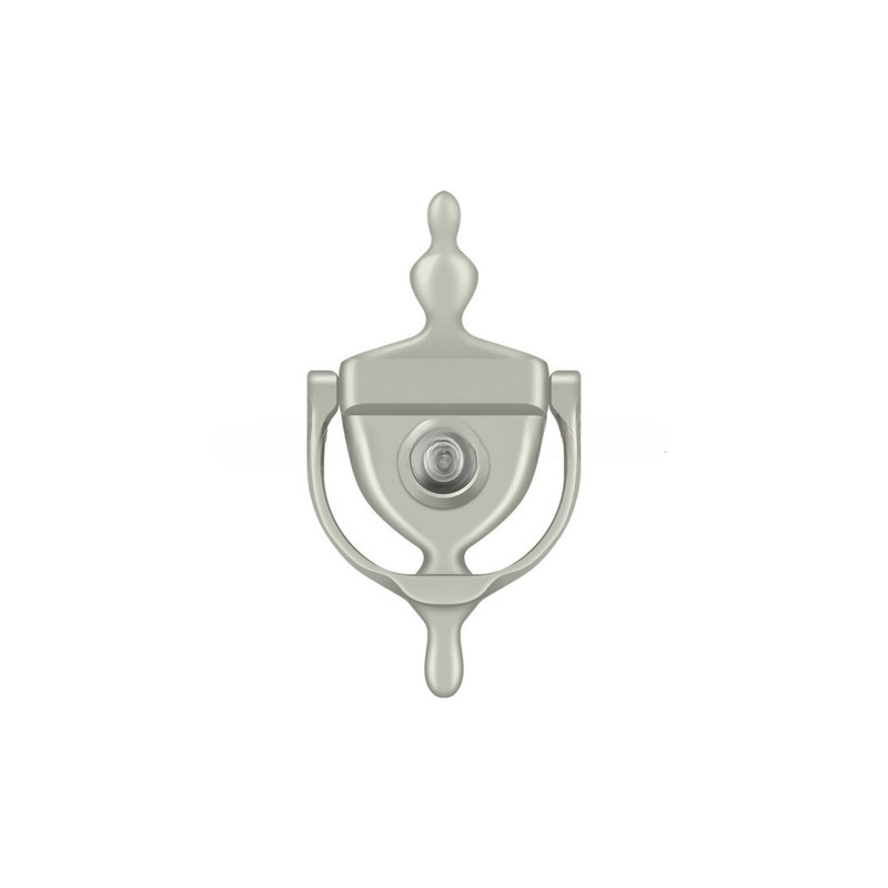 Deltana DKV630U26D Door Knocker-Viewer; Satin Chrome Finish, Satin Nickel