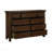 Classic Transitional Dresser Of 9x Drawers Storage Brown Finish Bedroom Furniture 1pc, No Assembly