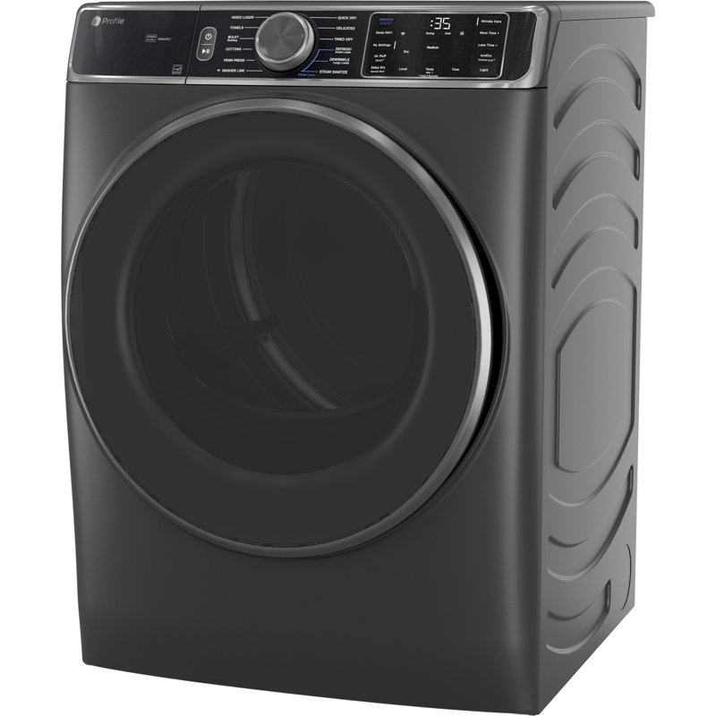 GE Profile Energy Star 7.8 Cu. Ft. Capacity Smart Front Load Gas Dryer With Steam And Sanitize Cycle, Carbon Graphite