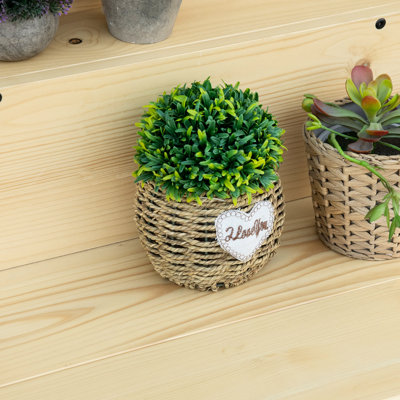 Table de collation en bois d'épinette, balustrade pliable, grignotines à l'extérieur, intempéries, l 59 po x P 20 po H 12,5 po, casse-tête de 66 lb pour résoudre des casse-têtes à l'extérieur, s'adapte, naturel, H
