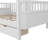 Twin Size Wood Platform Bed for Kids, Wood Low Profile Twin Bed with Rails for Girls and Boys, White-352509859-352509869