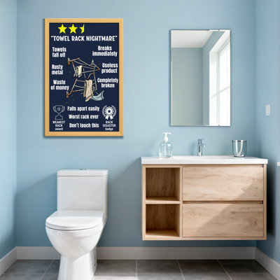 Bath & Laundry Towel Rack Nightmare Breaks Immediately Rusty Metal Useless Product