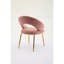 Chaise moderne en tissu rose pour le confort de la salle à manger-1069150065