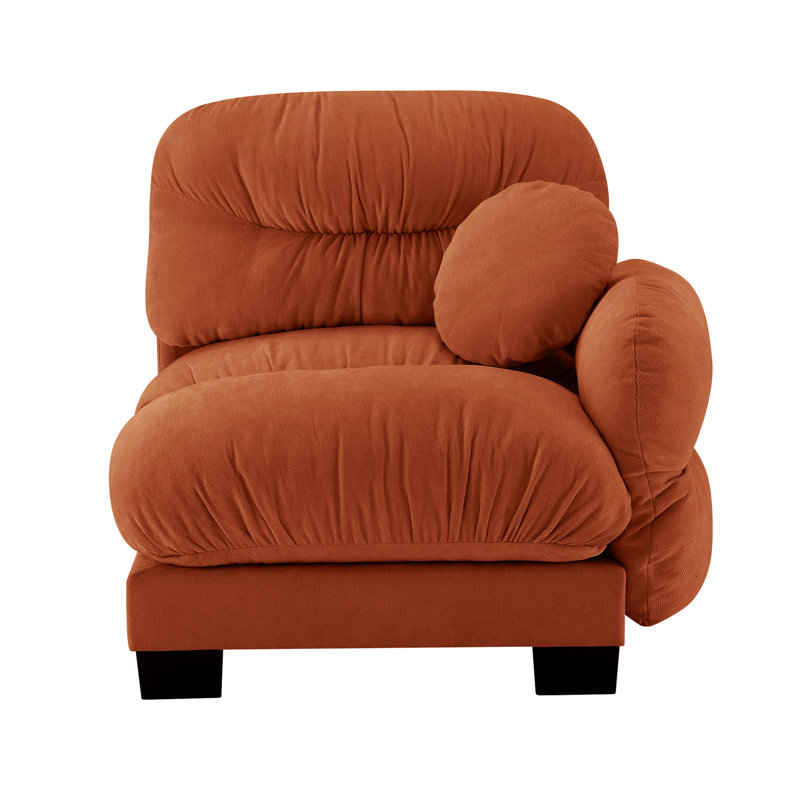 Flora Sofa RSF Chenille -Orange