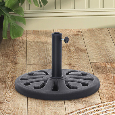 33 Lbs. Heavy Duty Patio Umbrella Base In Black