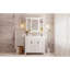 Meuble-lavabo de salle de bain avec lavabo supérieur / armoire à miroir / meuble de rangement moderne avec 2 portes et 2 tiroirs / meuble-lavabo simple-113435597