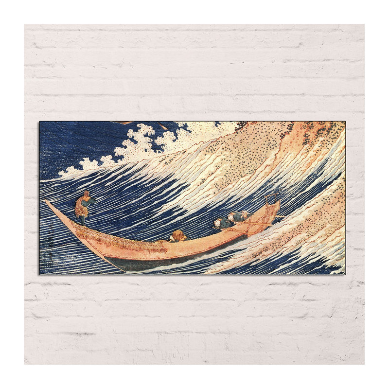 Hokusai - Wrapped Canvas Painting, 70cm H x 140cm W x 1.8cm D