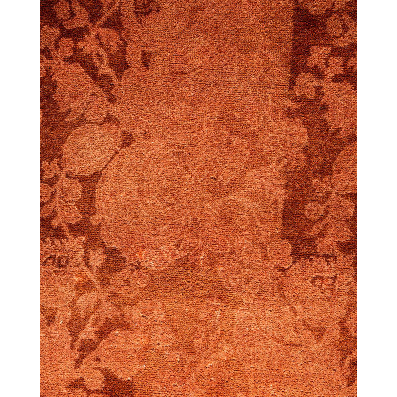 Tapis noué à la main Mazarine, unique en son genre - brun