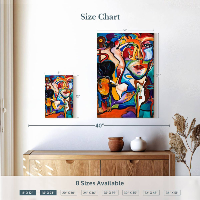 Leisha Mirage Abstract, 24" H x 16" W