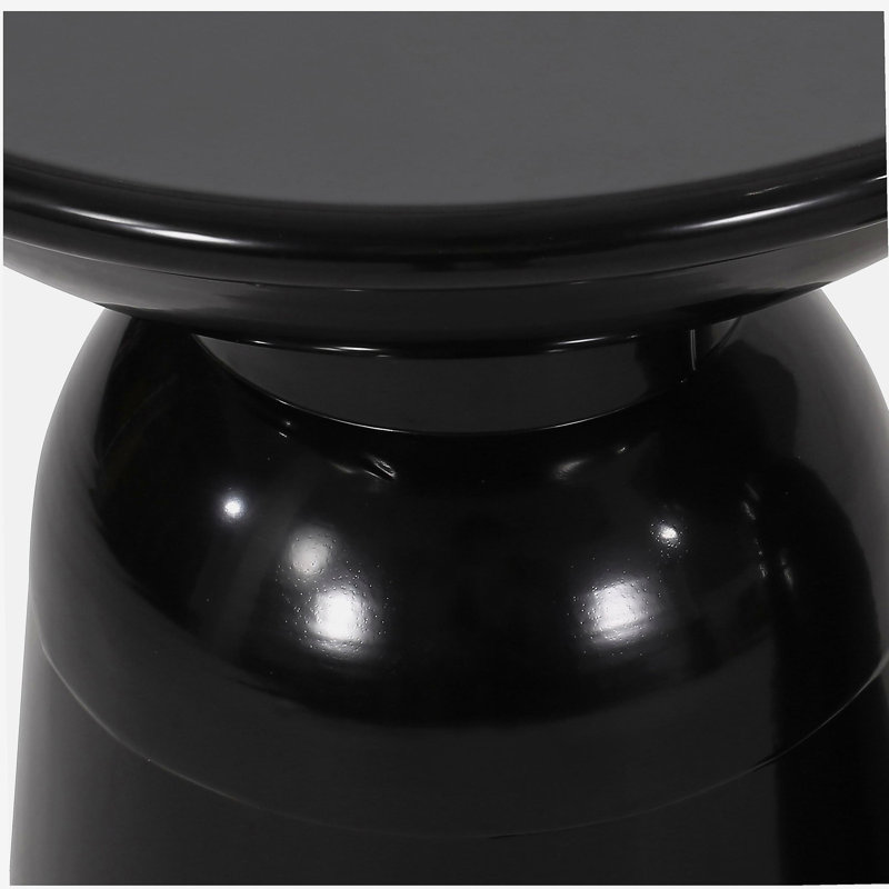 Table d'appoint d'extérieur, Noir