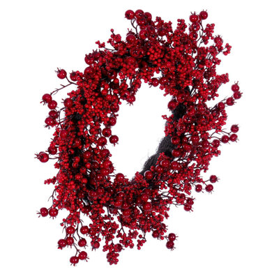 28" Berry Front Door Christmas Wreath