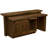 Fireside Lodge Barnwood 7-foot Bar with Corrugated Steel - Sink Cabinet - Artisan Top - Refrigerator Opening on Right