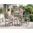 Outdoor HDPE 3-Pieces Patio Bar Sets with Bar Table and Chairs-104287677