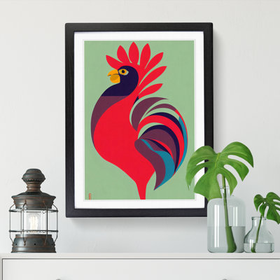 Mertzon Rooster - Picture Frame Print