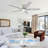 52 Inch Ceiling Fans with Lights and Remote-372651694