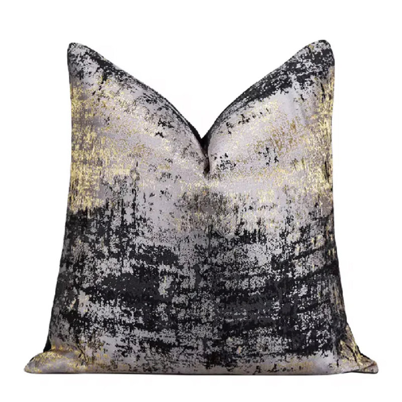 Housse de coussin Aurora noir 22 x 22, Noir