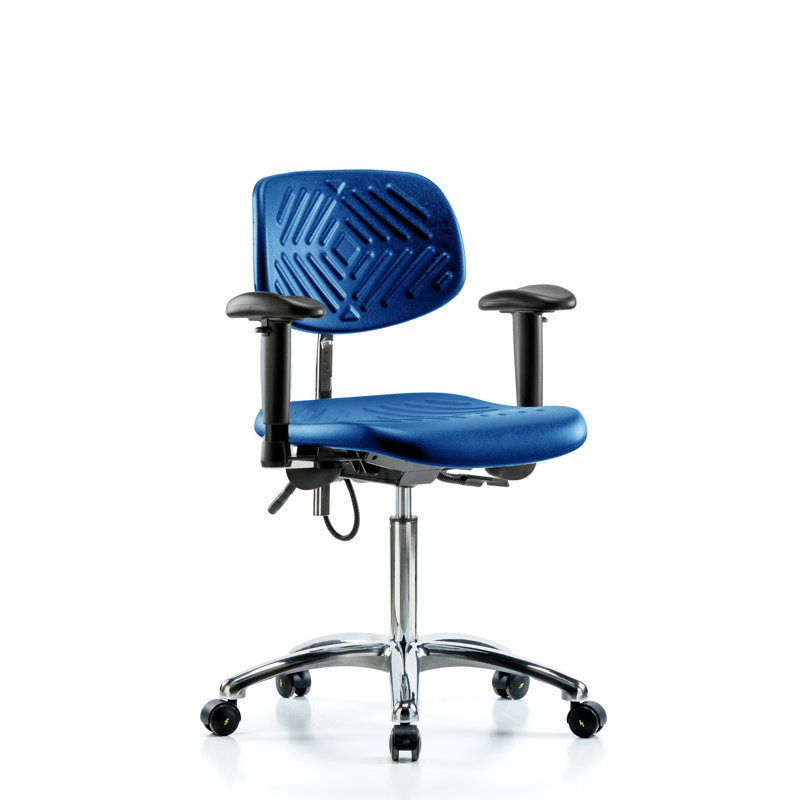 Dashiell Task Chair, Black, Casters, Included