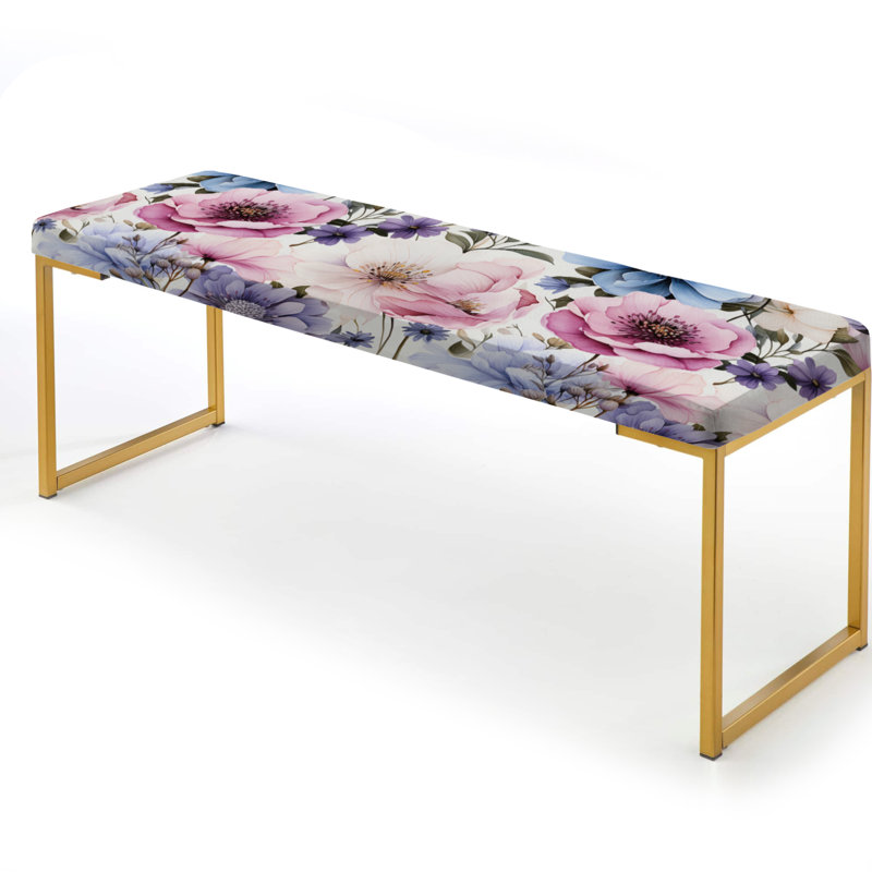 Banc rembourré or, Purple And Blue Serene