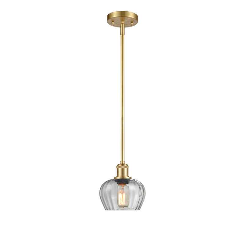 Calton 1 - Light Single Pendant, Clear, Satin Gold