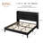 Velvet Upholstered Wingback Storage Bed With Built-In Type-C & AC Charging Station-145131221-145131241