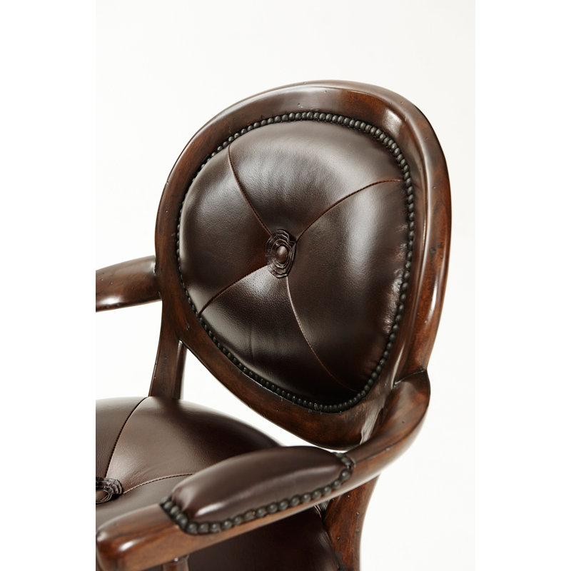 Classic yet Casual Swivel Bar Stool, Bar Stool (30.75” Seat Height)