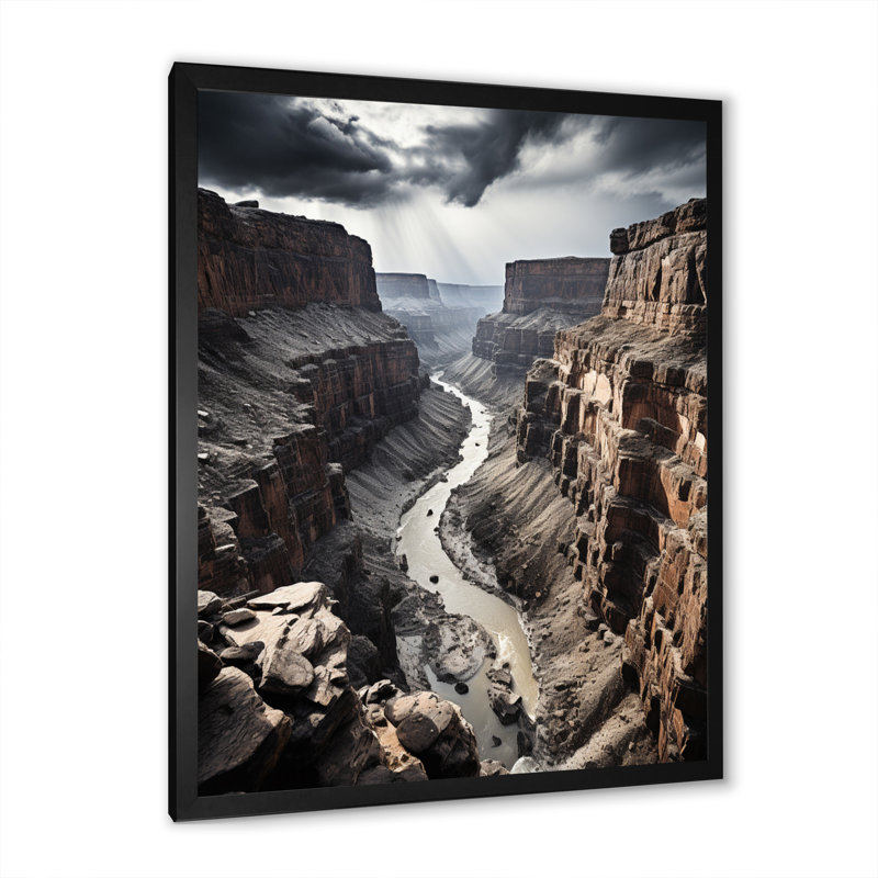 Canyon Photo Silent Majesty I - impression, H 20 po x l 12 po x P 1 po, Cadre photo noir
