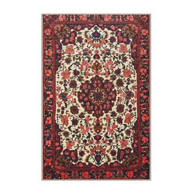 Tapis traditionnel rouge / beige Rockmeade