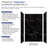 Titan Eco 60" W x 36" D x 96" H 3-Piece Trimmable Shower Wall Panel Kit, Black Caruso High Gloss-139956960-95992604