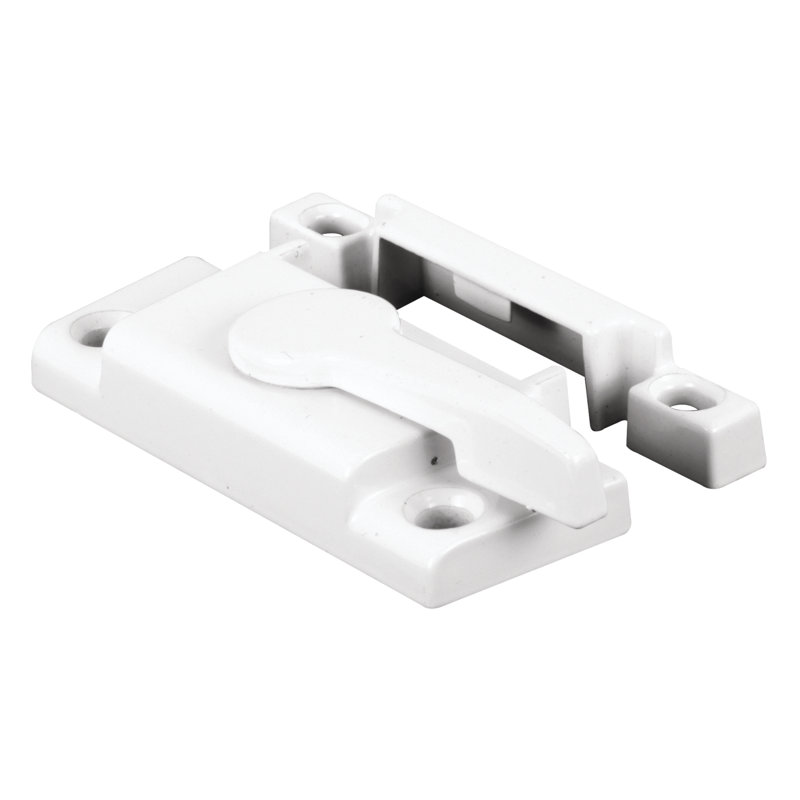 Diecast Cam Action Window Sash Lock with Alignment Lugs, White (1 Set)