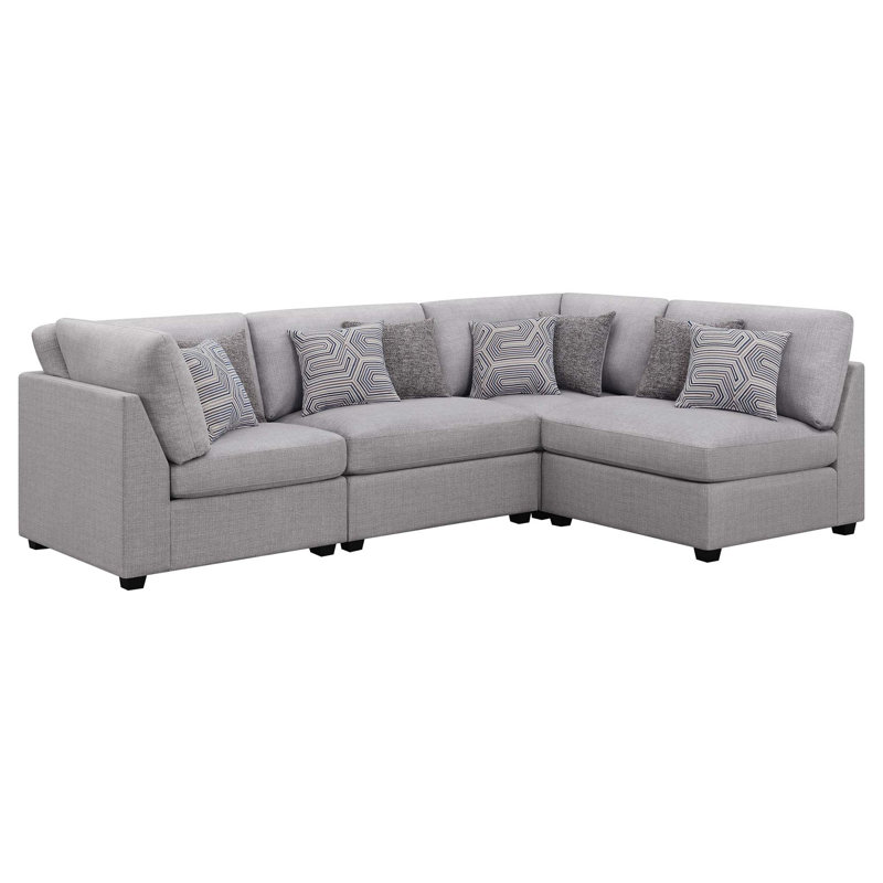 Canapé modulaire modulaire peu encombrant avec duvet de plumes moelleux