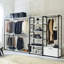32" Walk-In Closet: Metal Frame, One Shelf, Deep Storage, To Water, Heat, Stains, Scratches Closet With - For Bedroom