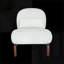 Fauteuil de chambre moderne sans accoudoirs à dossier arrondi avec pieds en bois massif et revêtement en velours doux-969836137-969836150