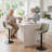 Modern Height Adjustable Swivel Bar Stools Upholstered Leather Barstool Kitchen Island Chairs With Metal Frame-1949709391