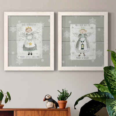 «Merry Little Christmas», ensemble de 2 reproductions d'art